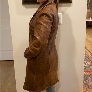 Reilly Olmes leather coat- Rogue Leather saddle